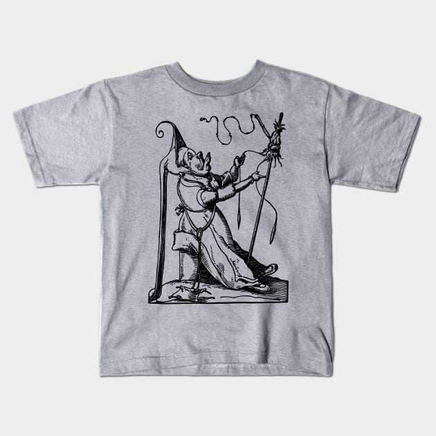 Grotesque #100 The Drolatic Dreams of Pantagruel (1565) Kids T-Shirt by n23tees